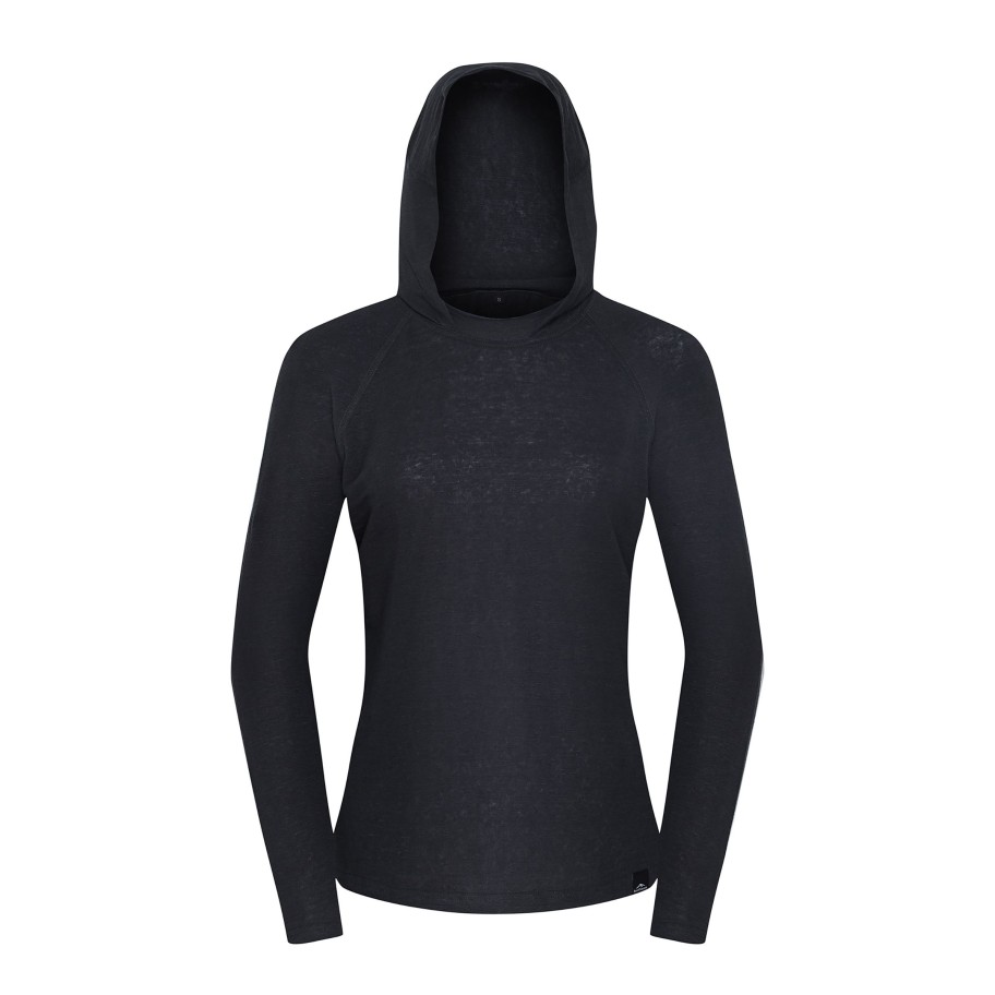 Odziez Fjord Nansen Koszulki | Koszulka Chilo Hooded Longsleeve Women